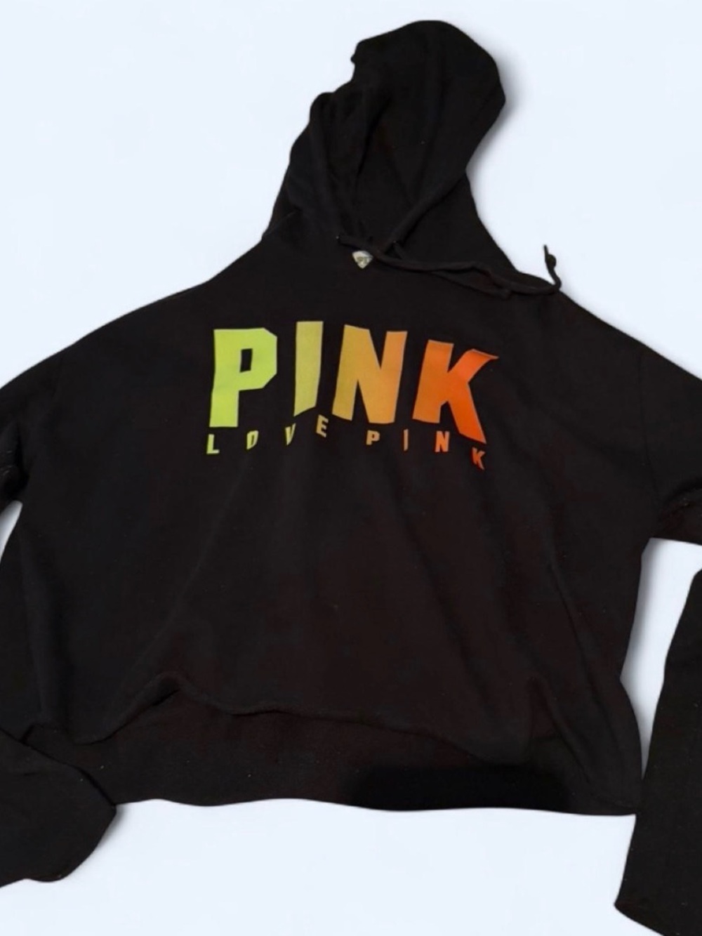 Black Hoodie with Ombré Label